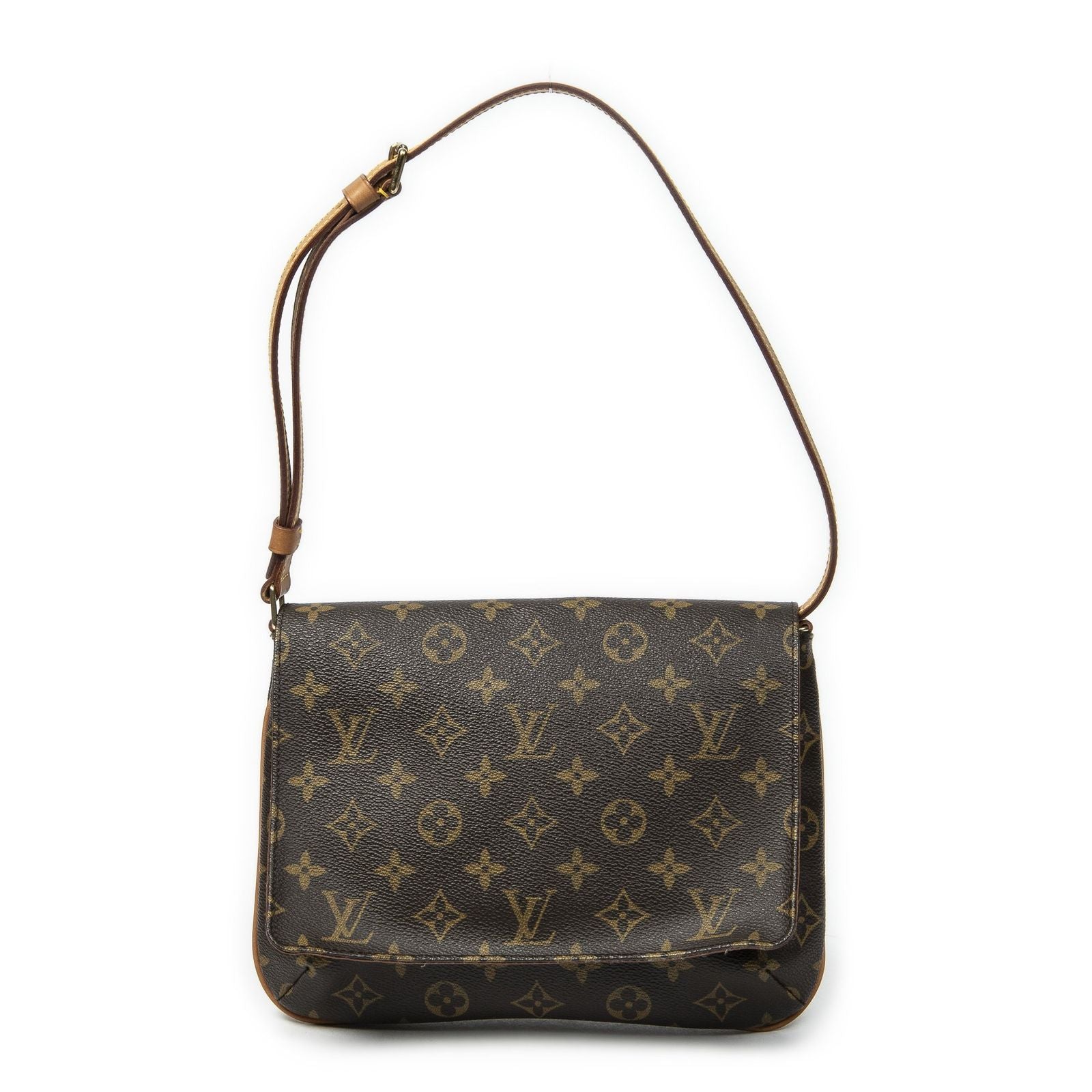 Louis Vuitton Musette Tango Brown Monogram Canvas Messenger Bag