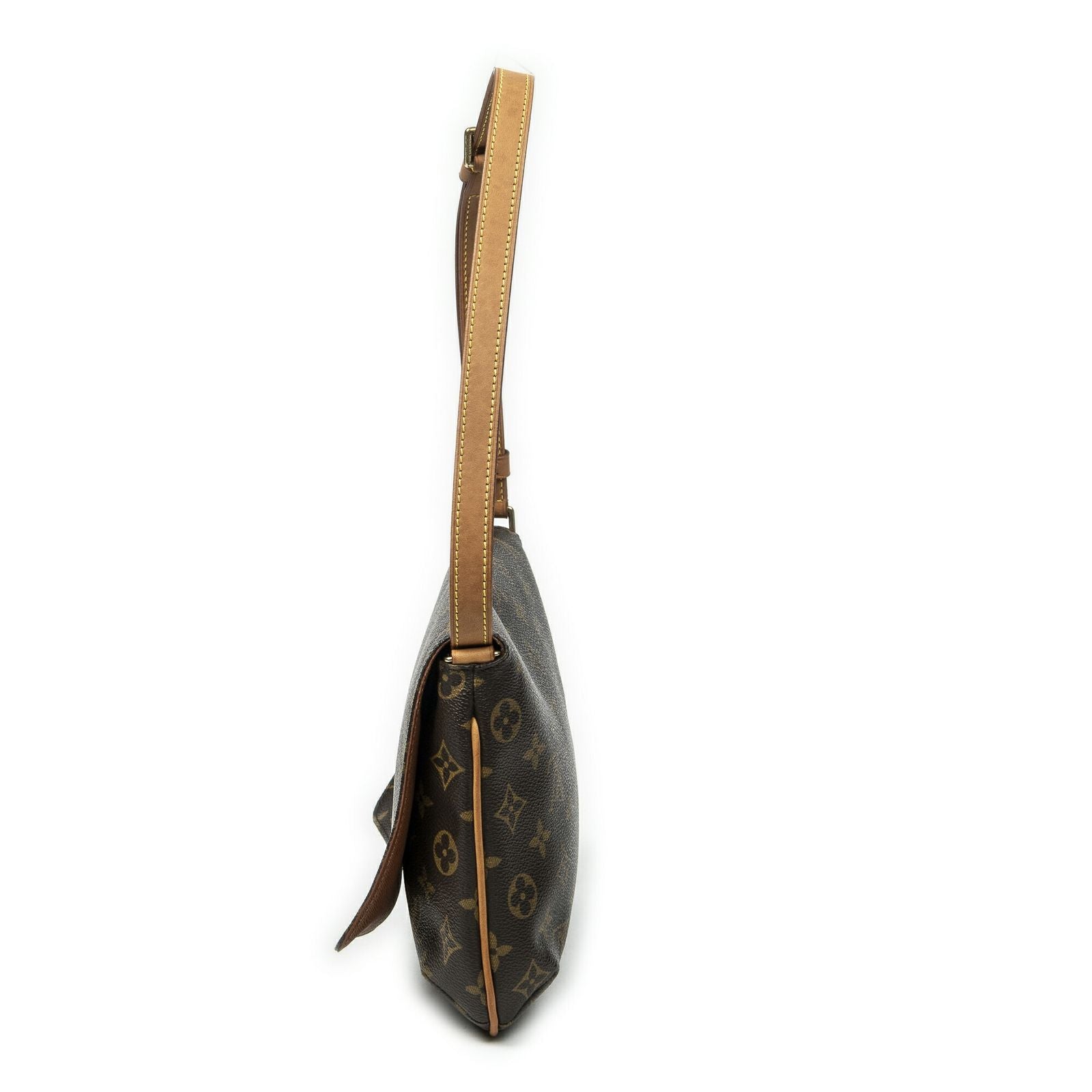 Louis Vuitton Musette Tango Brown Monogram Canvas Messenger Bag — view 3