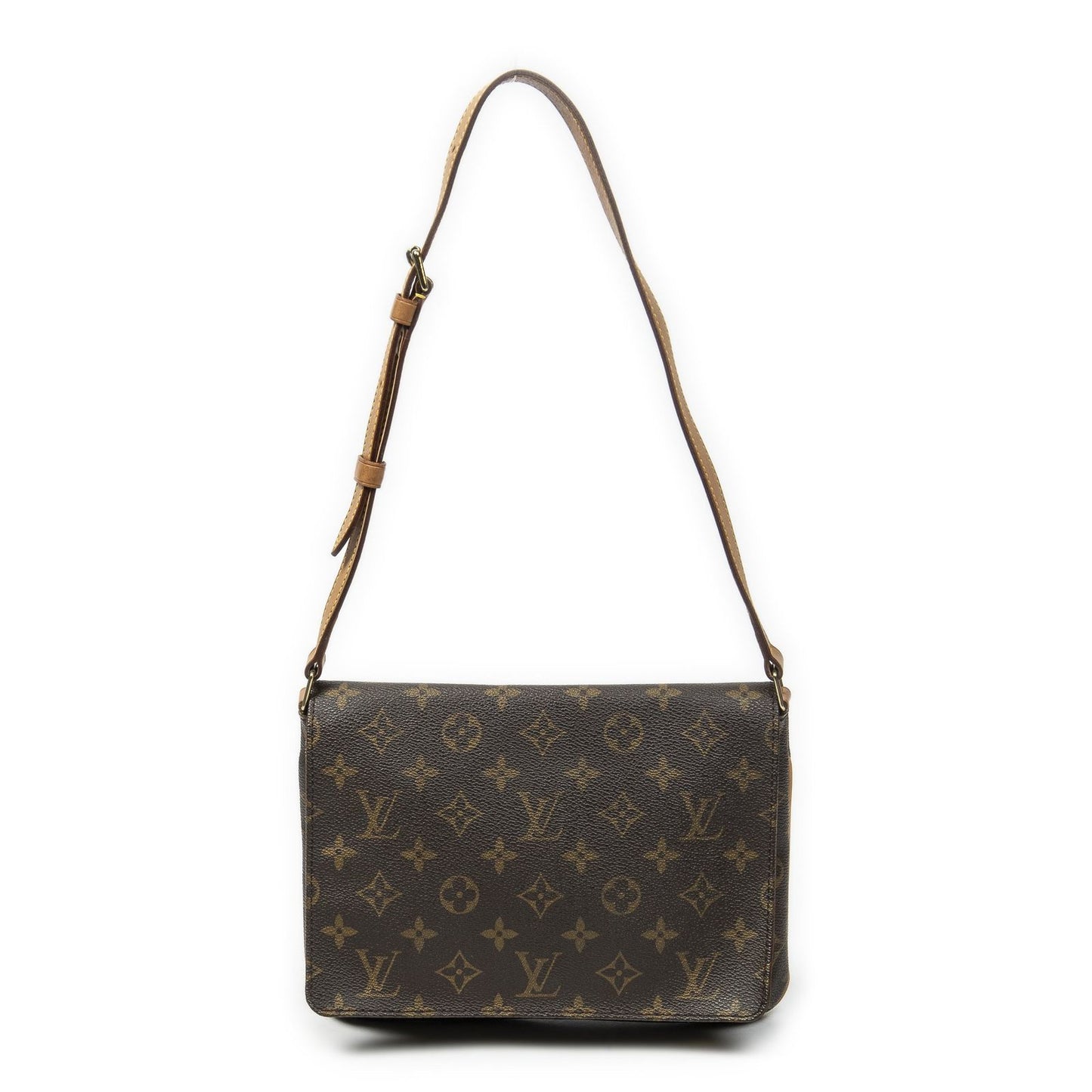 Louis Vuitton Musette Tango Brown Monogram Canvas Messenger Bag