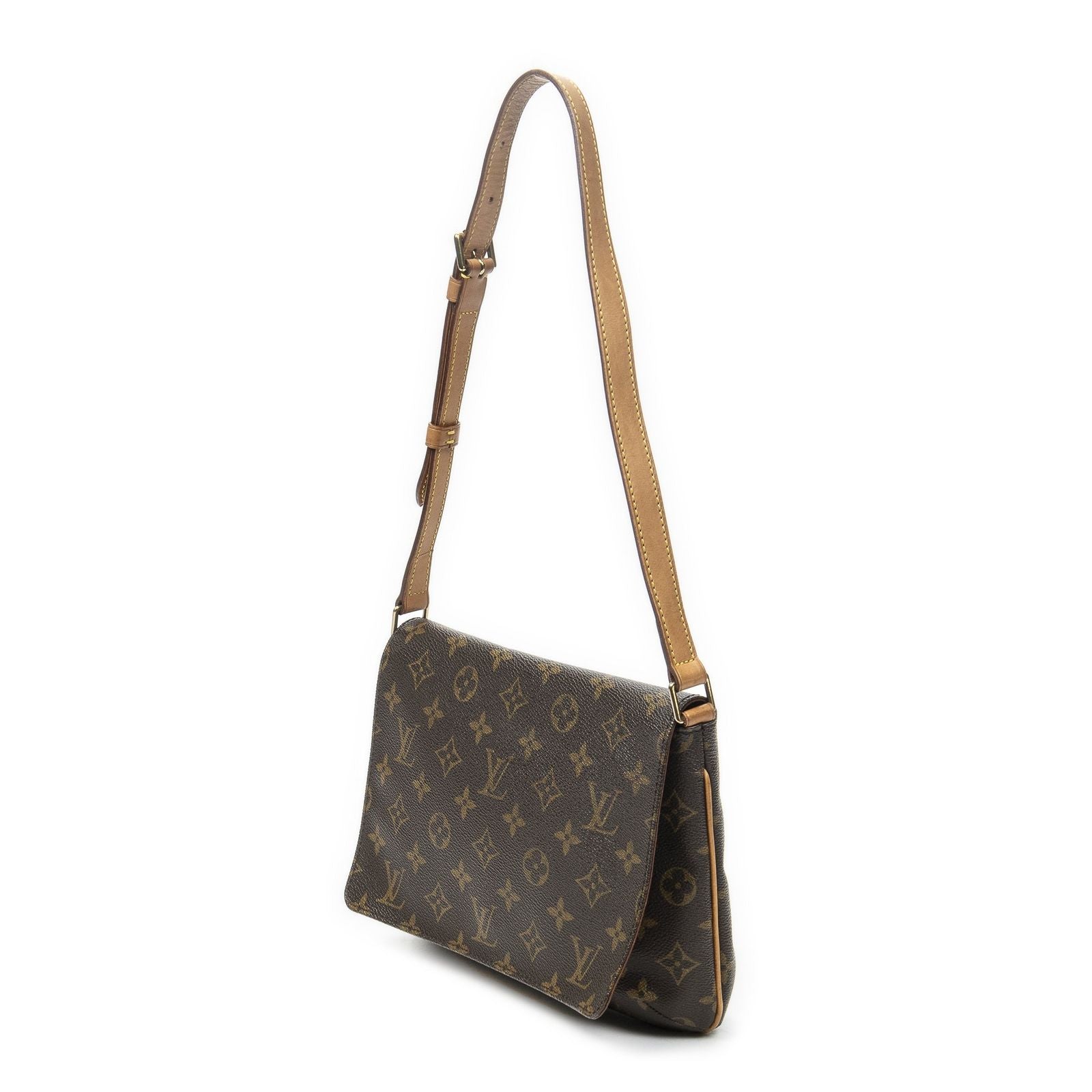 Louis Vuitton Musette Tango Brown Monogram Canvas Messenger Bag — view 2