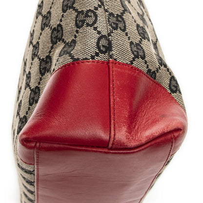 Gucci Zip Shopping Tote Beige Red GG Canvas — view 8