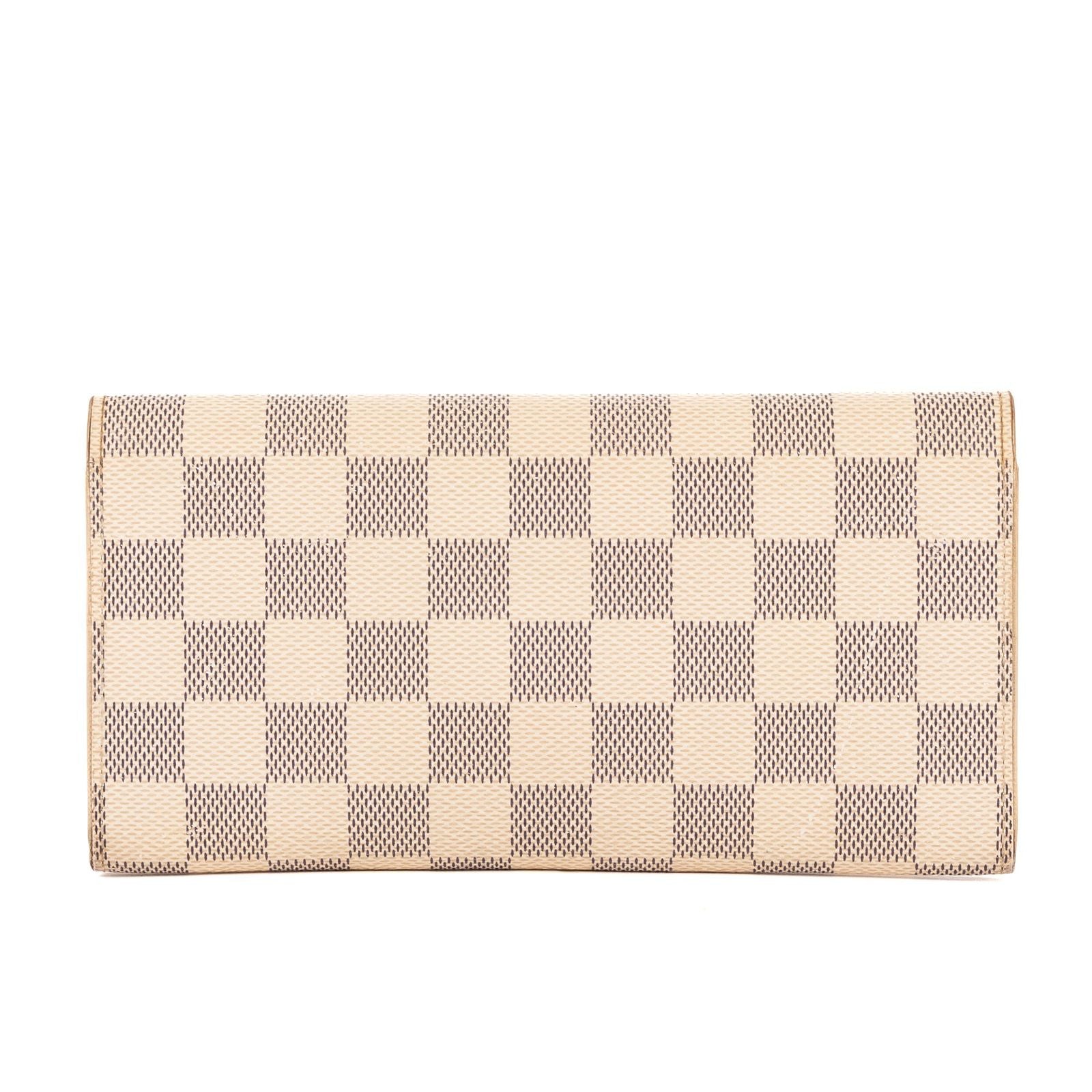 Louis Vuitton Emily White Damier Azur Wallet — view 5