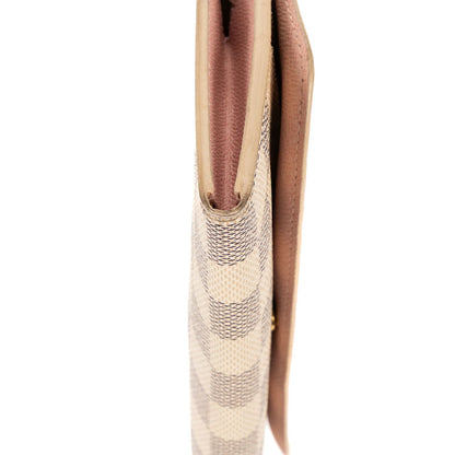 Louis Vuitton Emily White Damier Azur Wallet — view 7