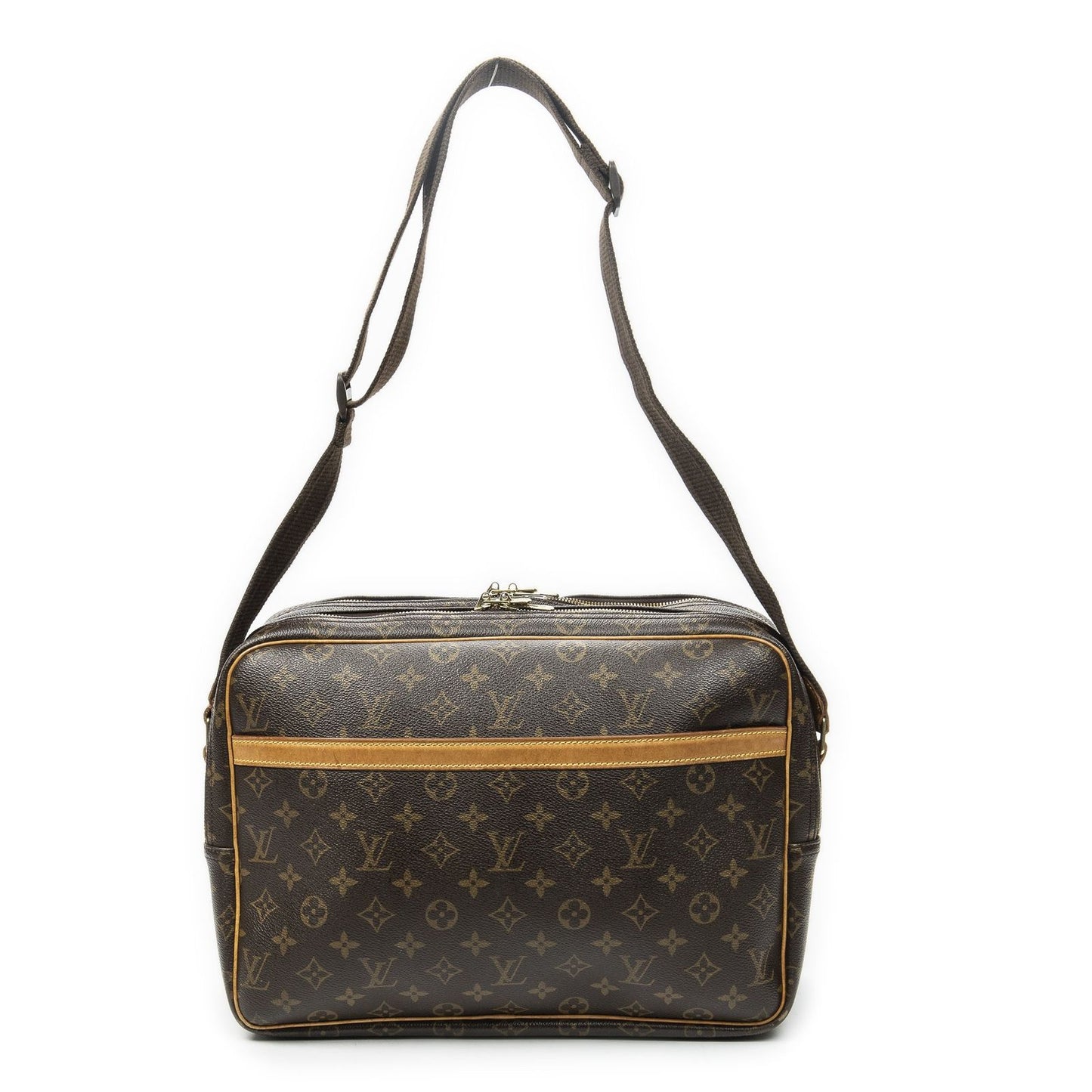 Louis Vuitton Reporter Brown Monogram Canvas Messenger Bag
