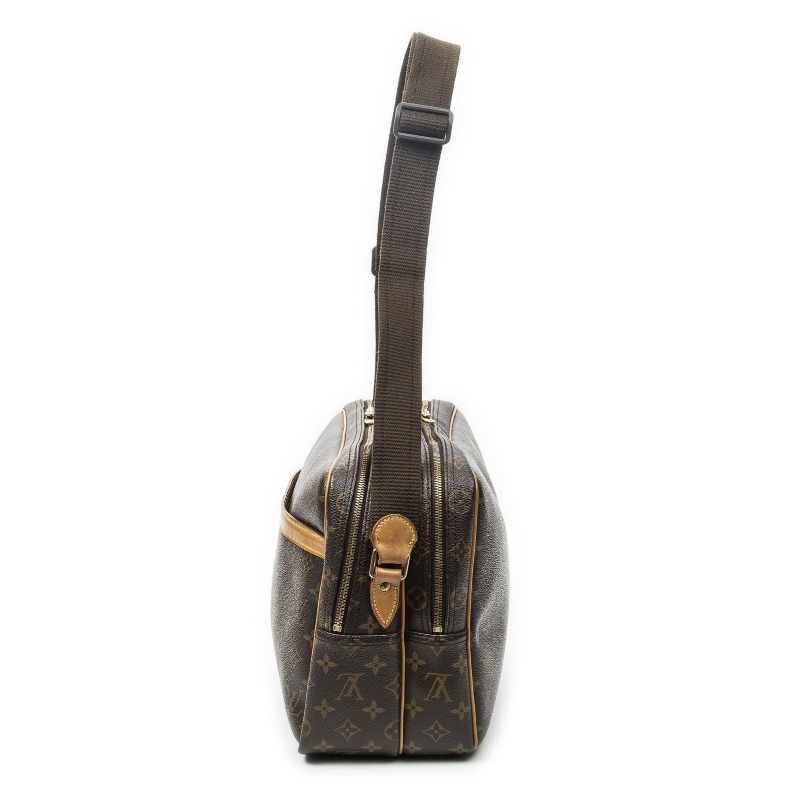 Louis Vuitton Reporter Brown Monogram Canvas Messenger Bag — view 3