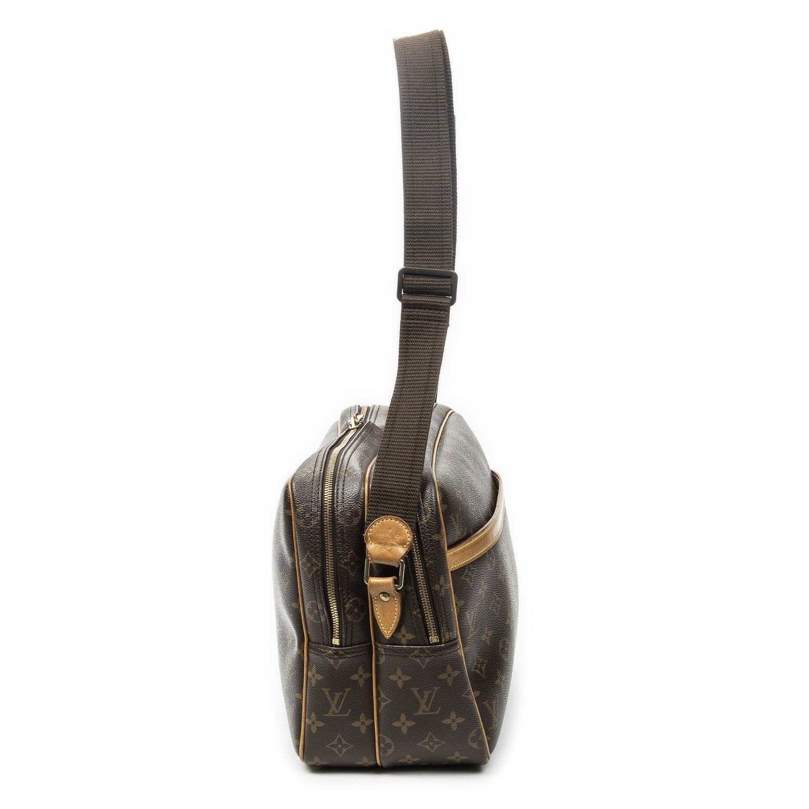 Louis Vuitton Reporter Brown Monogram Canvas Messenger Bag — view 4