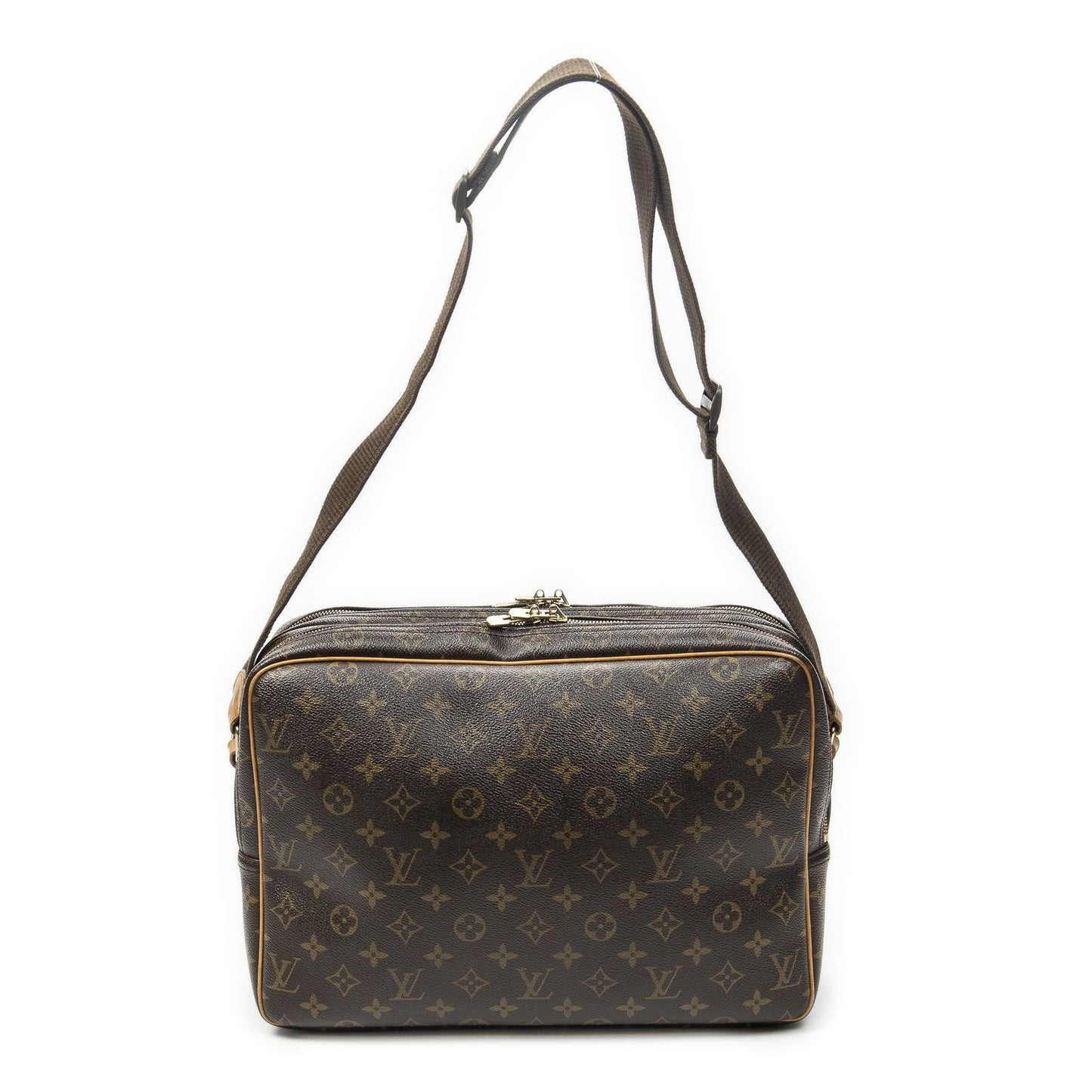 Louis Vuitton Reporter Brown Monogram Canvas Messenger Bag — view 5