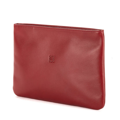 Loewe Anagram Logo Clutch Red Nappa Leather — view 2