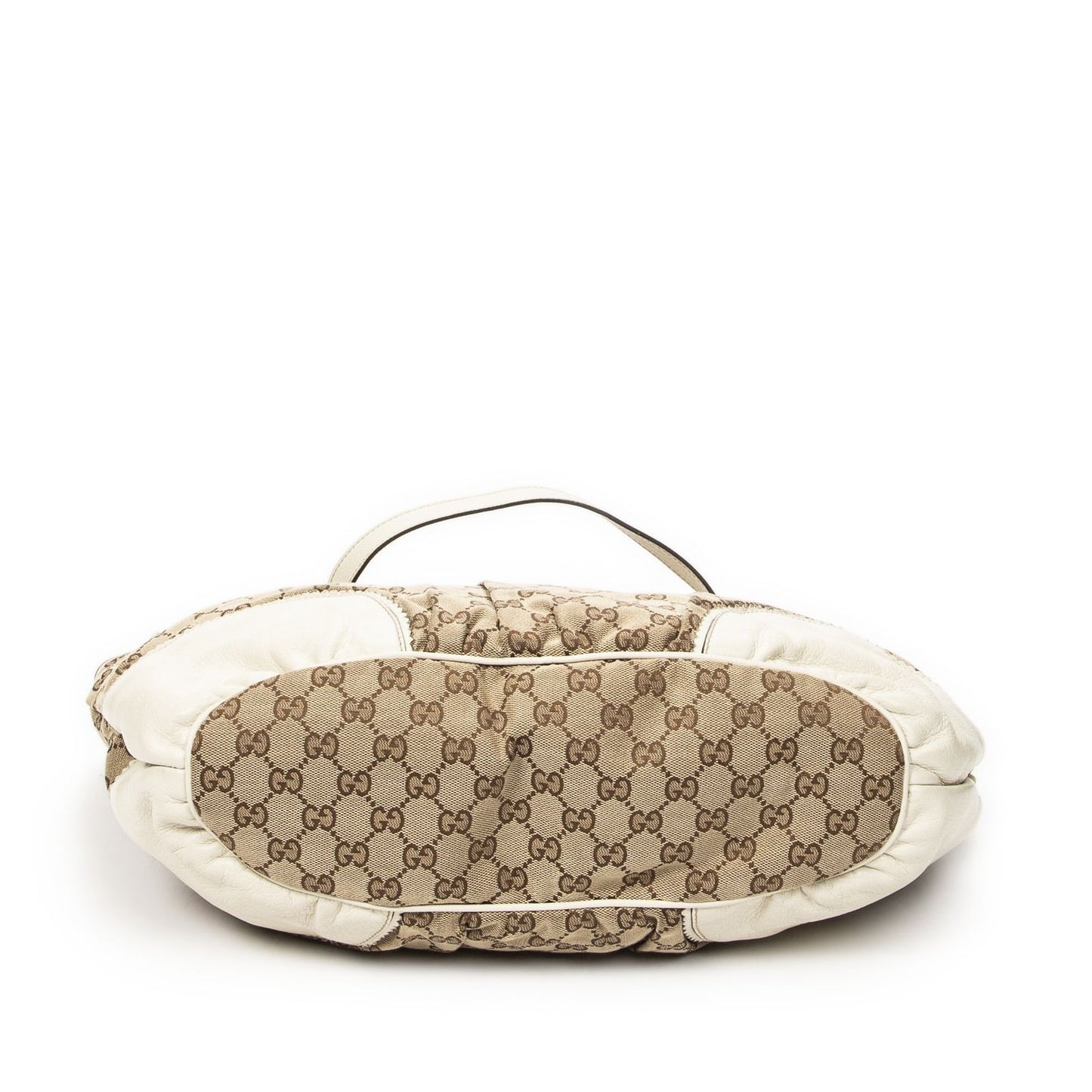 Gucci Large Tribeca Tassel Tote Beige Ivory GG Canvas — view 6