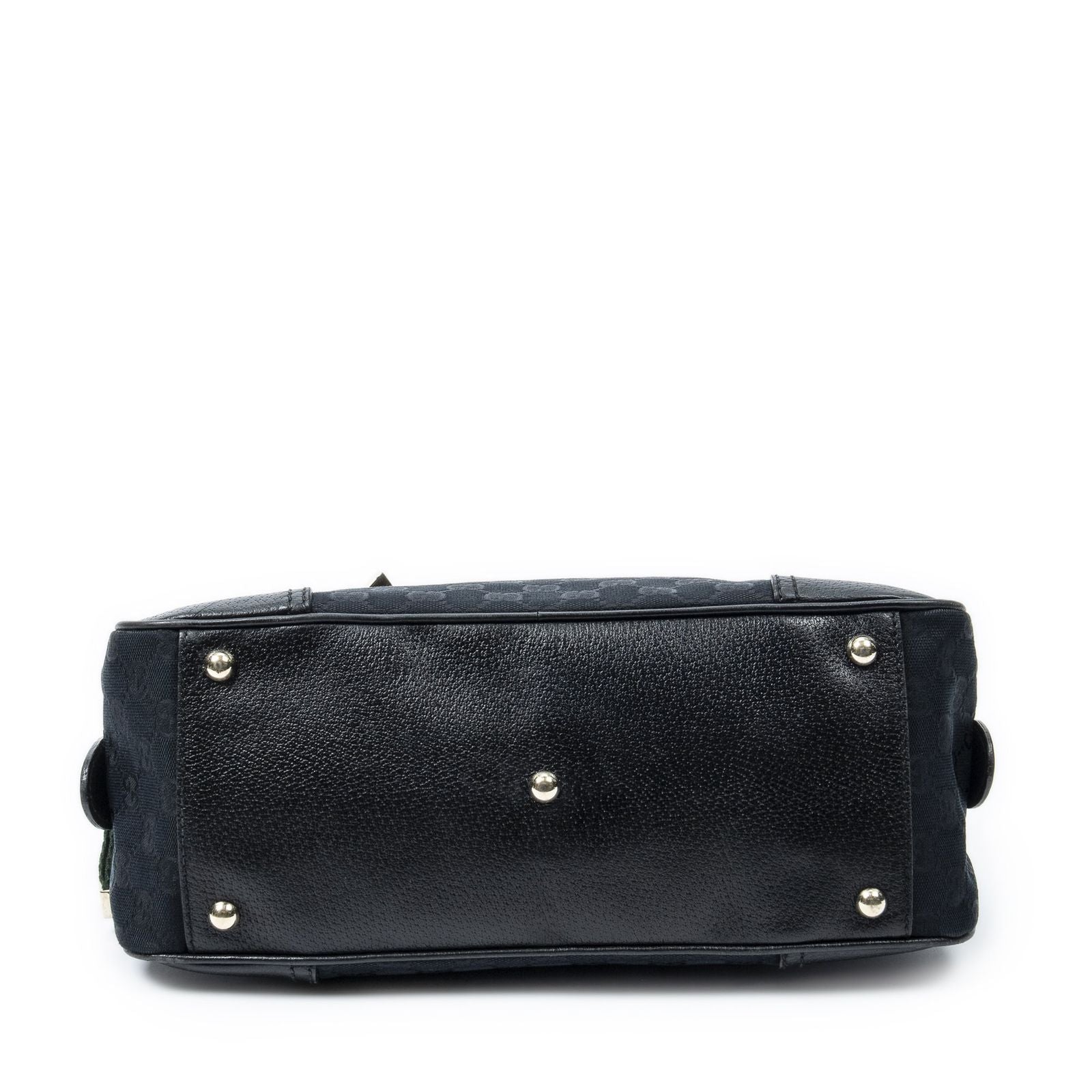 Gucci Web Principe Boston Black GG Canvas Messenger Bag — view 6