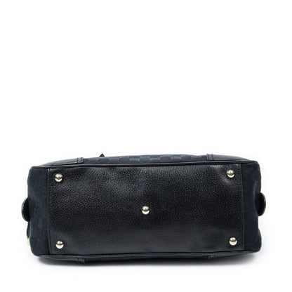 Gucci Web Principe Boston Black GG Canvas Messenger Bag — view 6