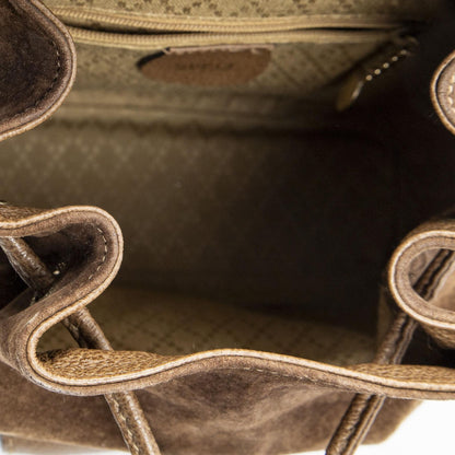 Gucci Mini Bamboo Backpack Brown Suede Leather — view 9