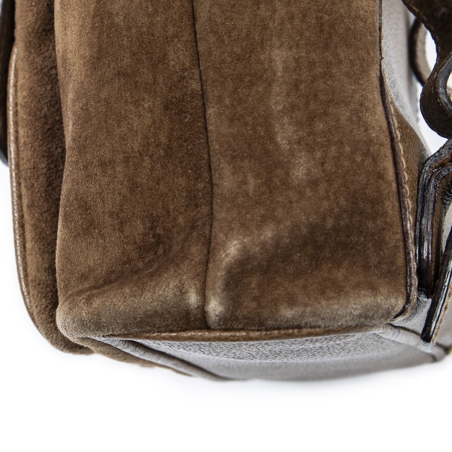Gucci Mini Bamboo Backpack Brown Suede Leather — view 7