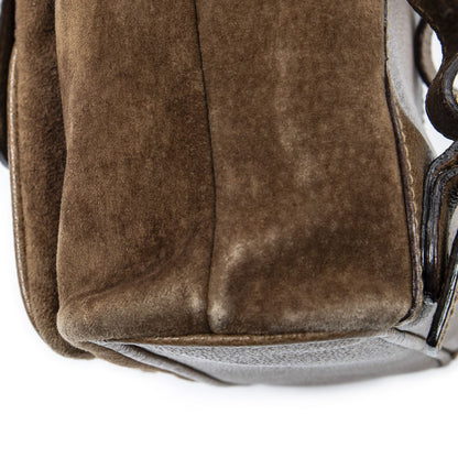 Gucci Mini Bamboo Backpack Brown Suede Leather — view 7