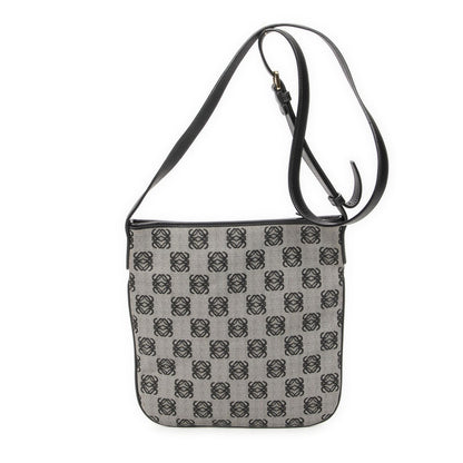 Loewe Anagram Flat Crossbody Bag Black Canvas — view 5