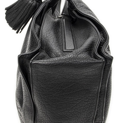 Loewe Tassel Flamenco Bag Black Gray Calfskin Leather — view 7