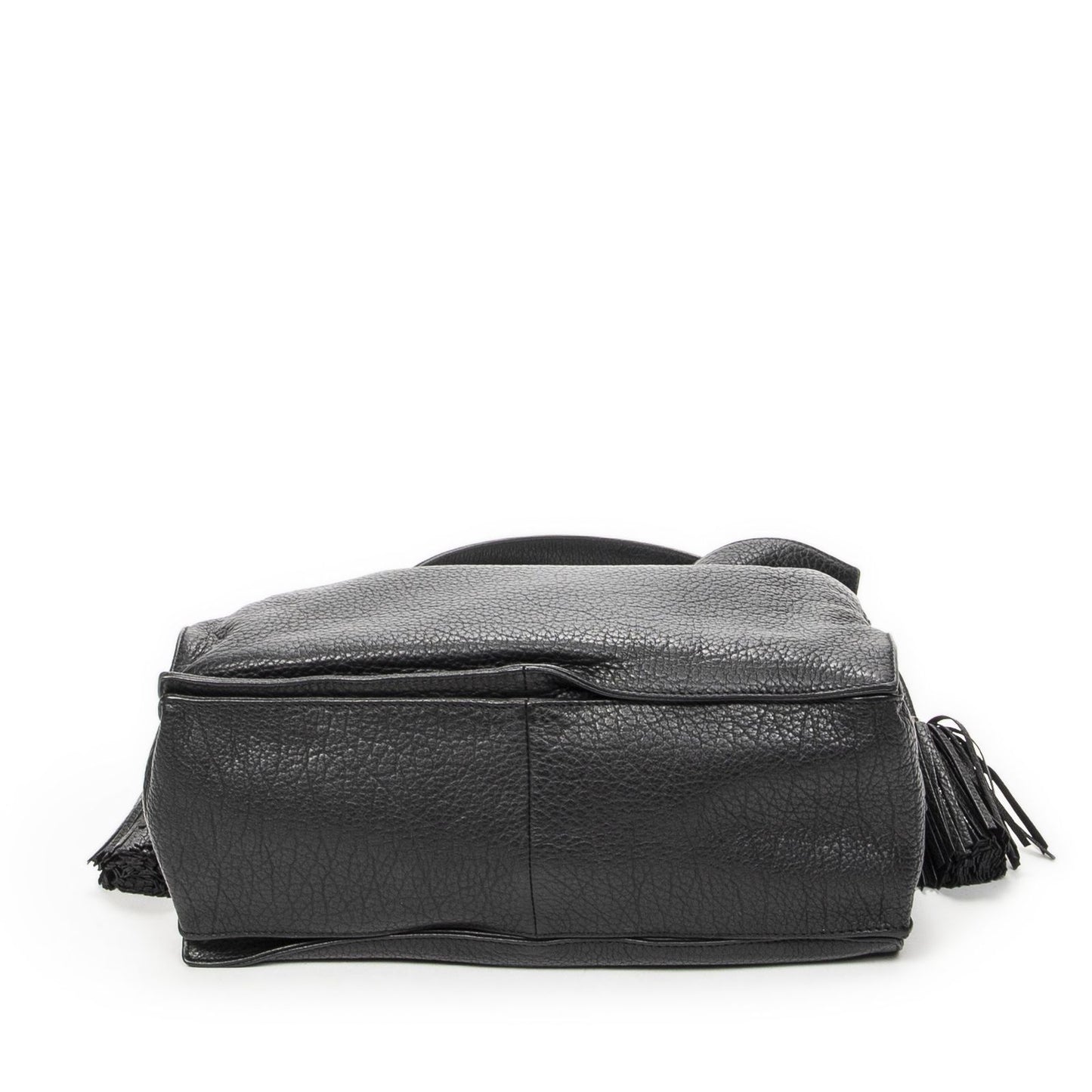 Loewe Tassel Flamenco Bag Black Gray Calfskin Leather — view 6