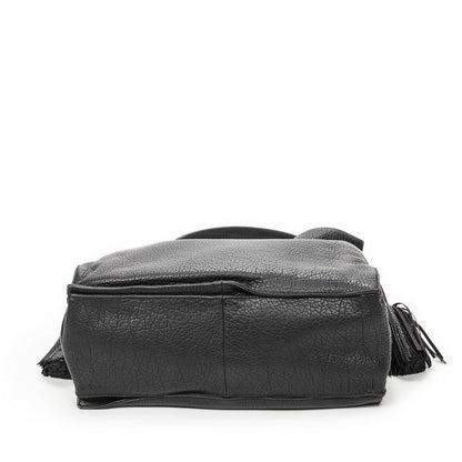 Loewe Tassel Flamenco Bag Black Gray Calfskin Leather — view 6