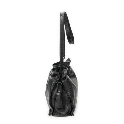 Loewe Tassel Flamenco Bag Black Gray Calfskin Leather — view 3