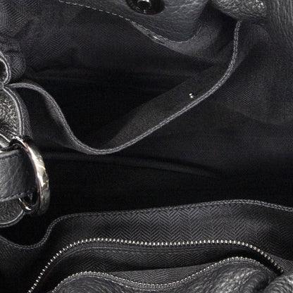 Loewe Tassel Flamenco Bag Black Gray Calfskin Leather — view 9