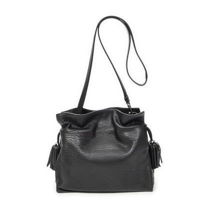 Loewe Tassel Flamenco Bag Black Gray Calfskin Leather — view 5