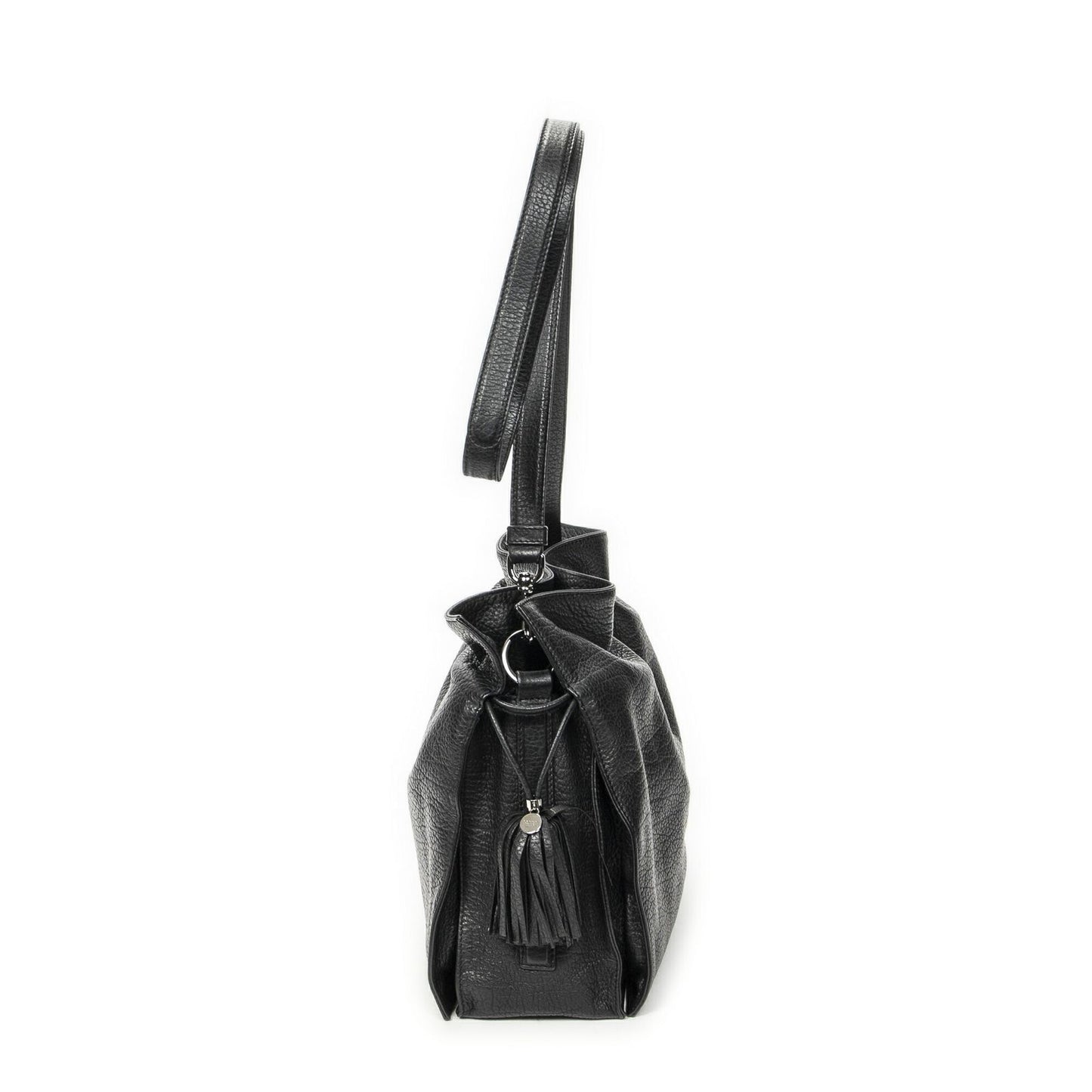 Loewe Tassel Flamenco Bag Black Gray Calfskin Leather — view 4