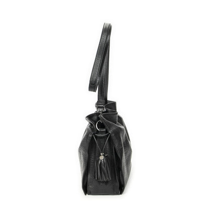 Loewe Tassel Flamenco Bag Black Gray Calfskin Leather — view 4