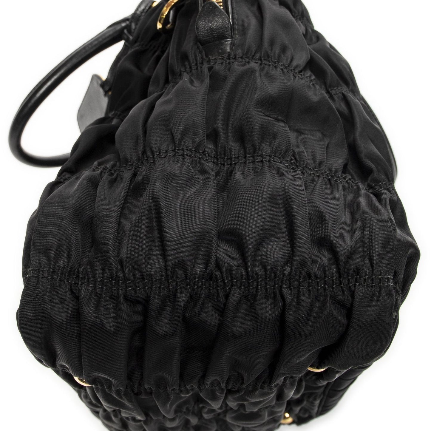 Prada Convertible Prix Tote Black Tessuto Golf Canvas — view 8