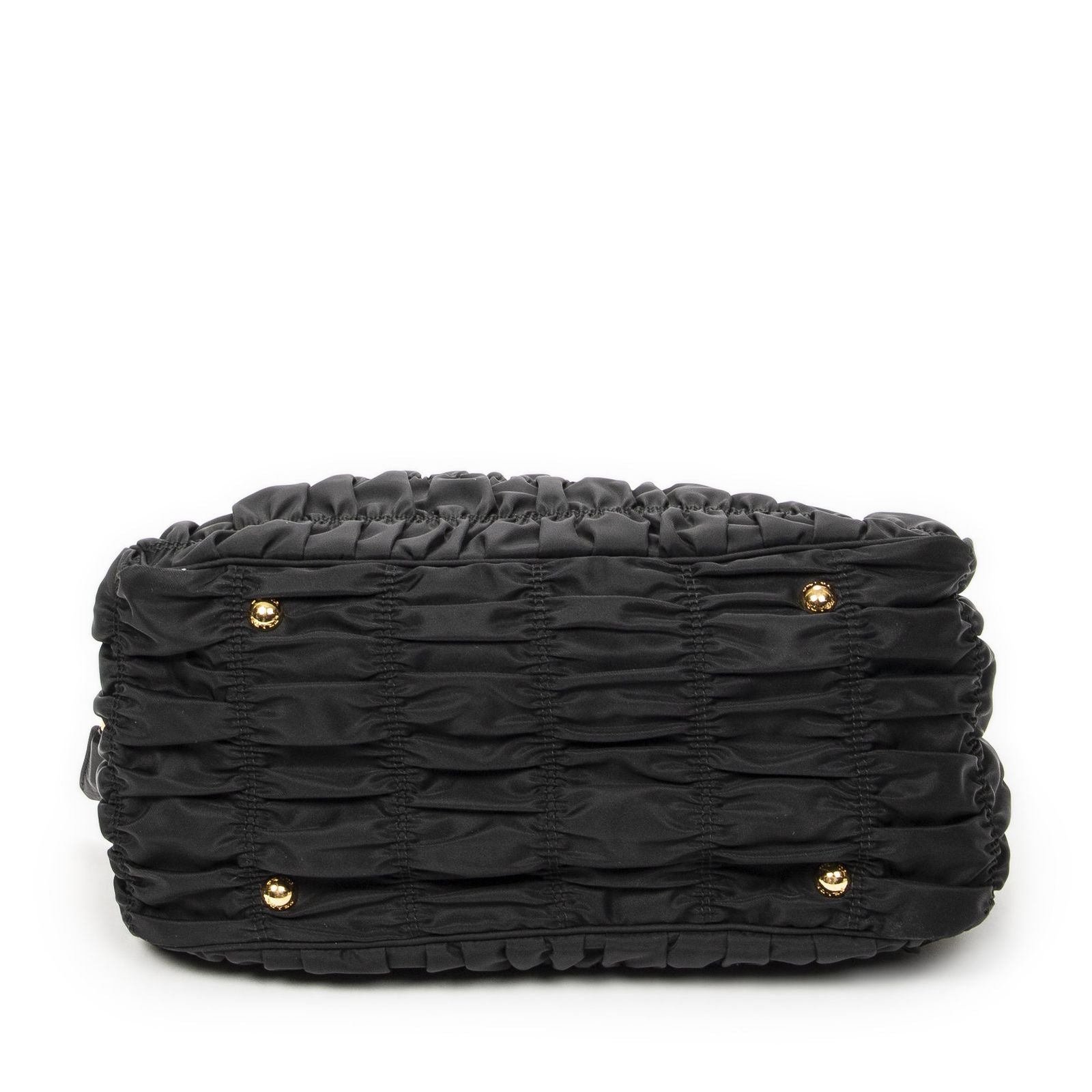 Prada Convertible Prix Tote Black Tessuto Golf Canvas — view 6