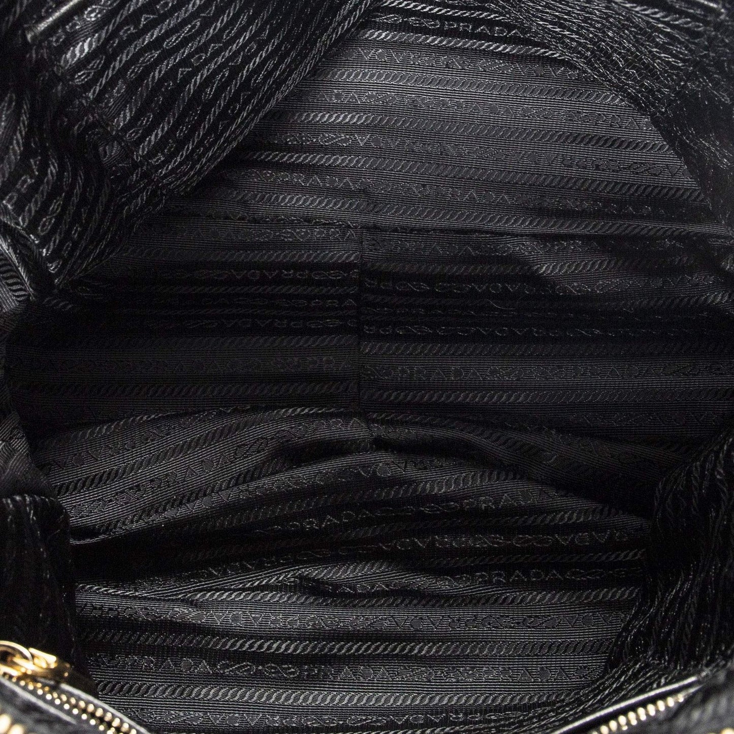 Prada Convertible Prix Tote Black Tessuto Golf Canvas — view 9