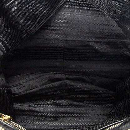 Prada Convertible Prix Tote Black Tessuto Golf Canvas — view 9