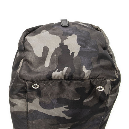 Prada Convertible Camouflage Boston Bag Green Black Nylon — view 8