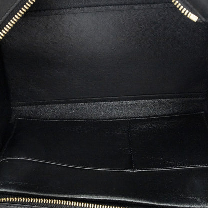 Celine Small Tricolor Trapeze Black Beige Royal Blue Calfskin Leather Messenger — view 9