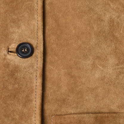 Miu Miu Natural Suede Jacket Leather Khaki 36 — view 5