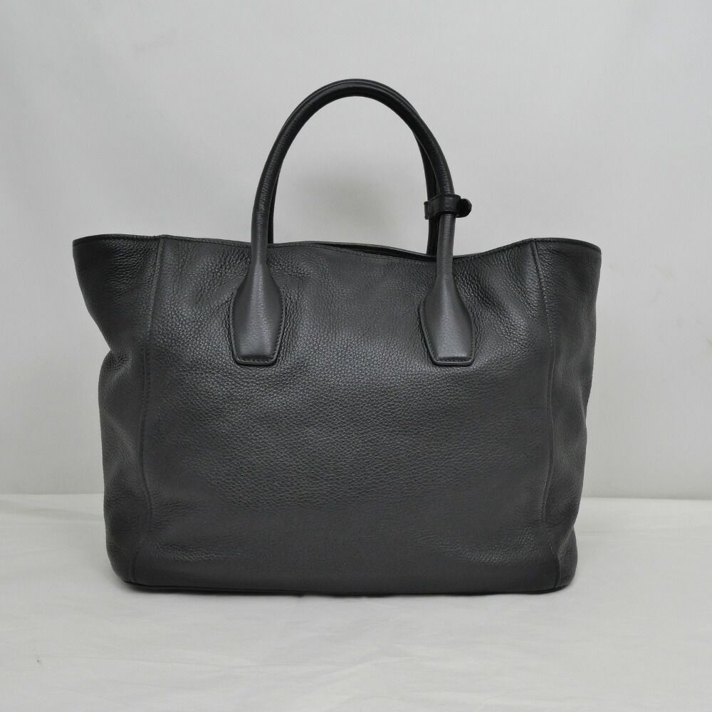 Prada Leather Tote Black Hand Shoulder — view 2
