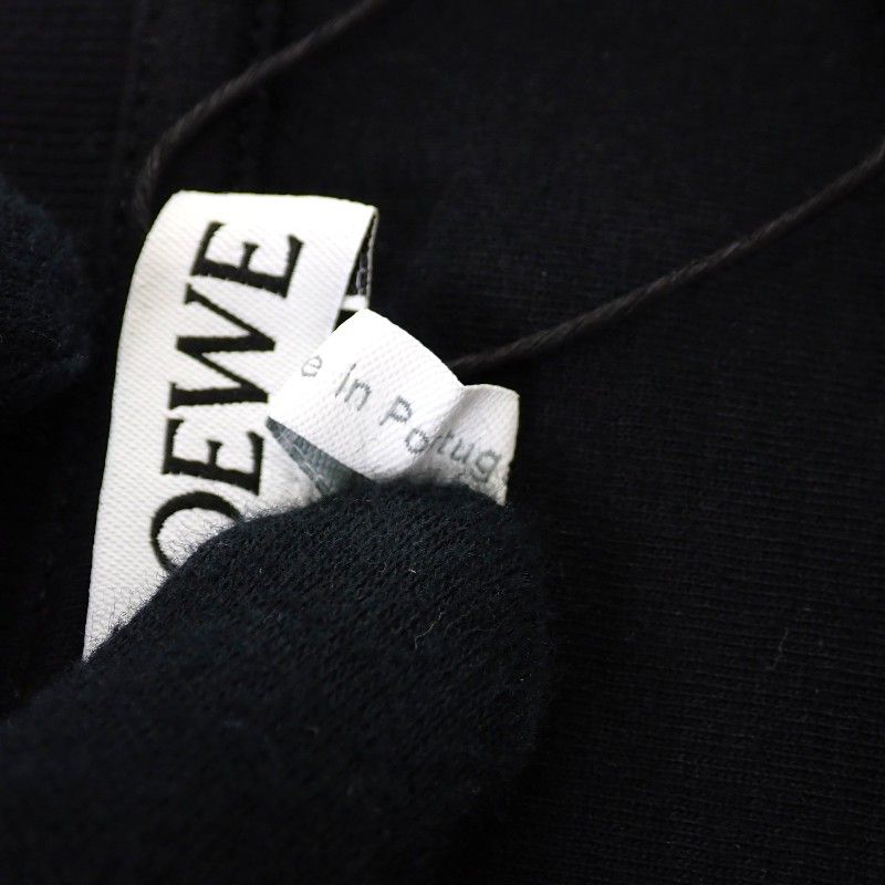 Loewe Asymmetric T-Shirt L Short Sleeve Cotton Nylon Black SA — view 8