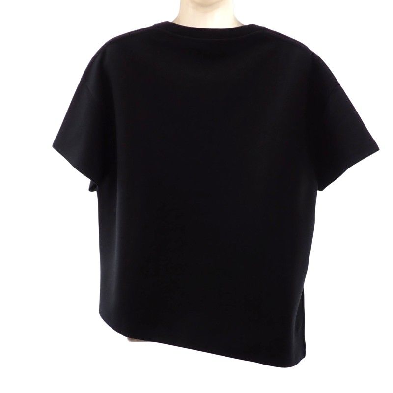 Loewe Asymmetric T-Shirt L Short Sleeve Cotton Nylon Black SA — view 2