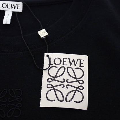Loewe Asymmetric T-Shirt L Short Sleeve Cotton Nylon Black SA — view 7