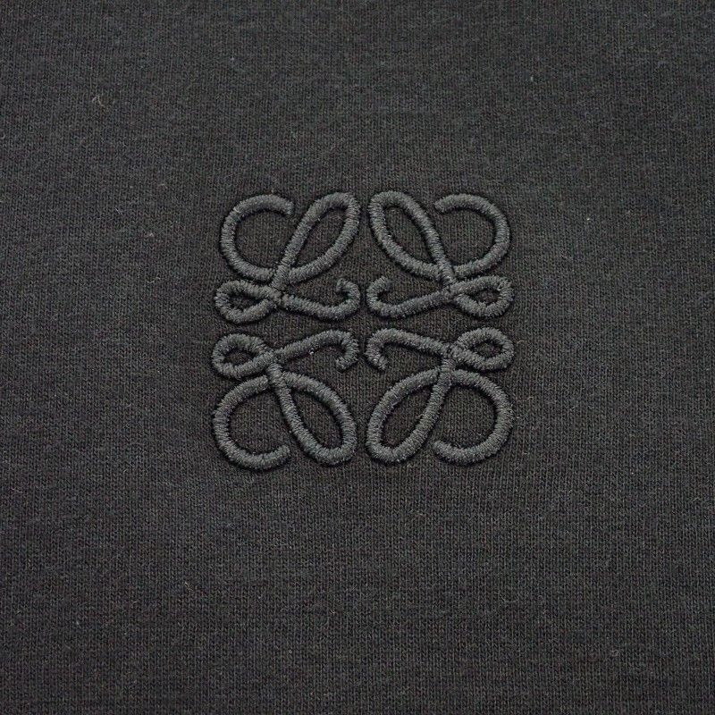 Loewe Asymmetric T-Shirt L Short Sleeve Cotton Nylon Black SA — view 4