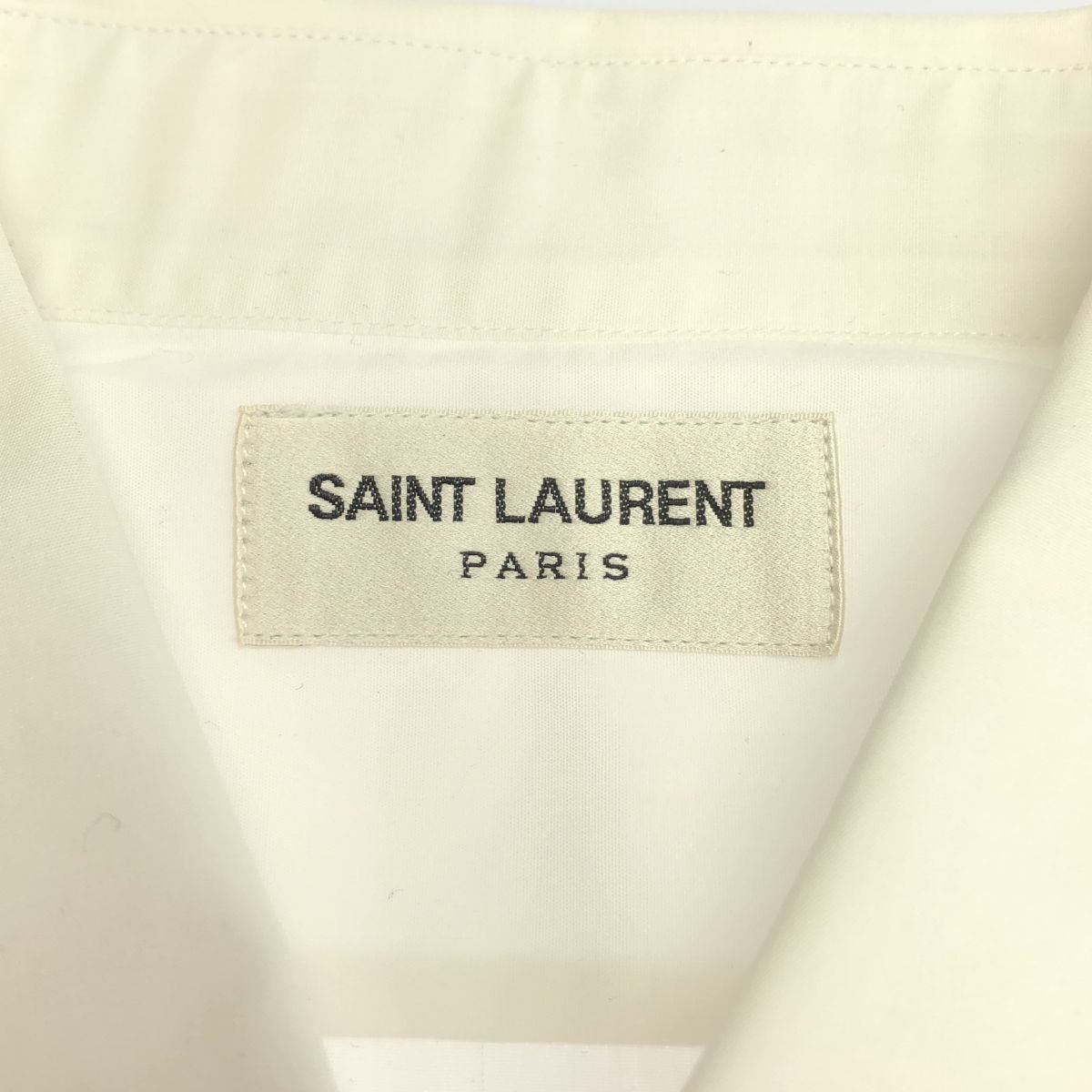 Saint Laurent Paris Cotton Shirt White 41 — view 3