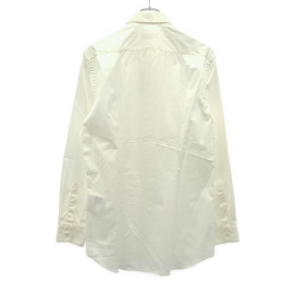 Prada Front Pleats Dress Shirt White 40 — view 2