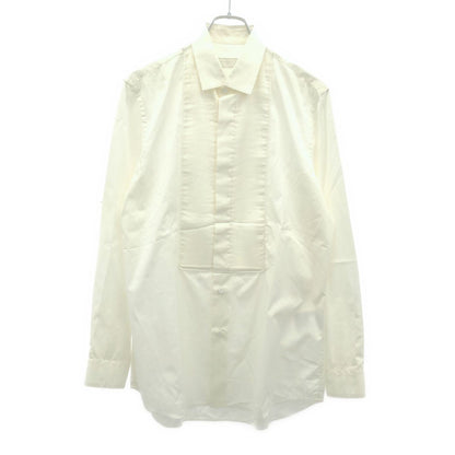 Prada Front Pleats Dress Shirt White 40