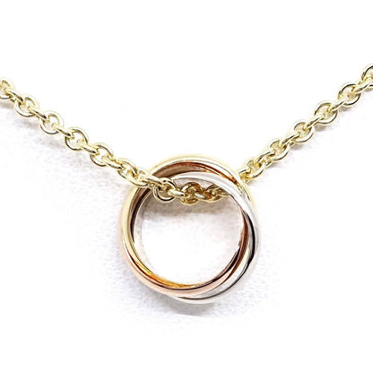 Cartier 18k Yellow Gold WG PG Trinity Necklace Pendant 750 Bullion
