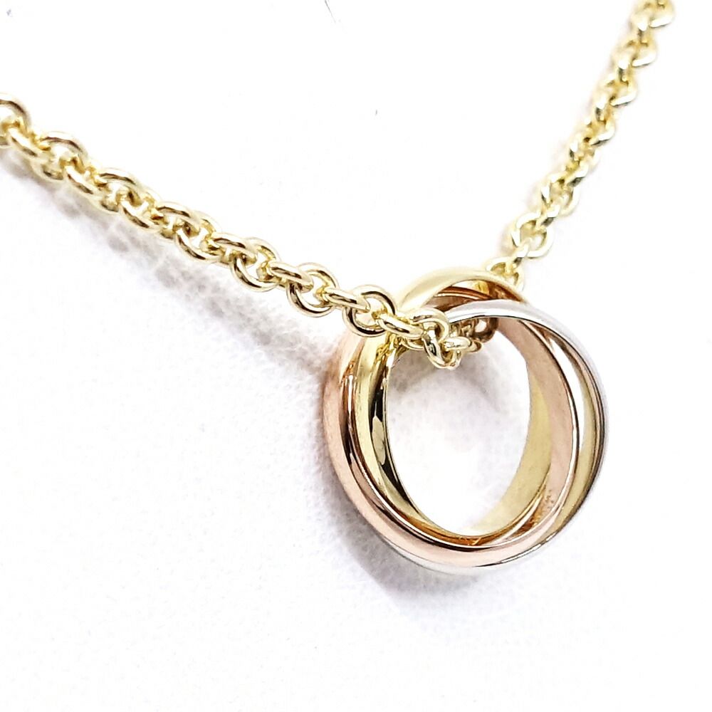 Cartier 18k Yellow Gold WG PG Trinity Necklace Pendant 750 Bullion — view 3