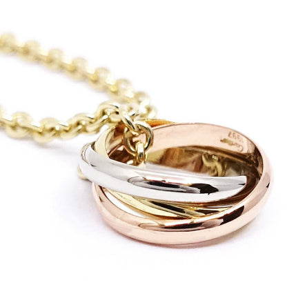 Cartier 18k Yellow Gold WG PG Trinity Necklace Pendant 750 Bullion — view 7