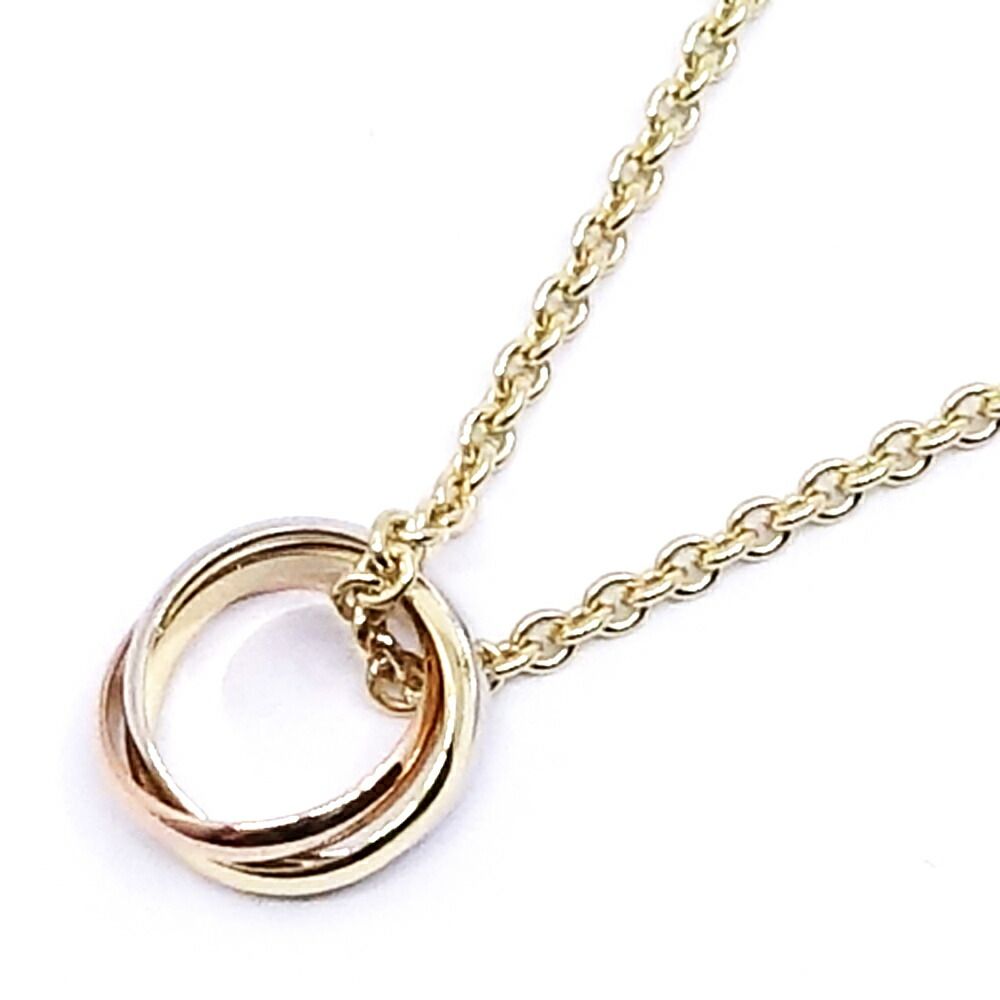 Cartier 18k Yellow Gold WG PG Trinity Necklace Pendant 750 Bullion — view 4