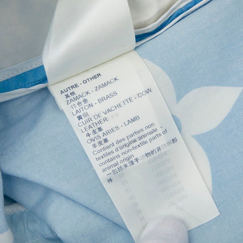 Louis Vuitton Monogram Blue Rag One All in One Short 34 Beige Cotton 1 — view 7