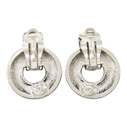 Celine Logo Star Earrings Silver Metal — view 3