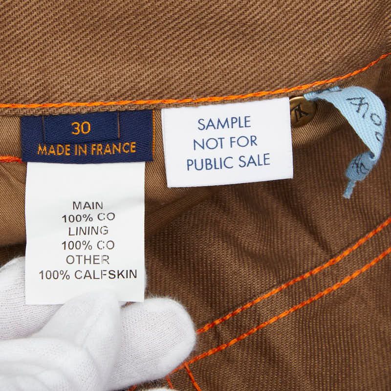 Louis Vuitton 30 Brown Cotton Suede 1- Pants — view 7