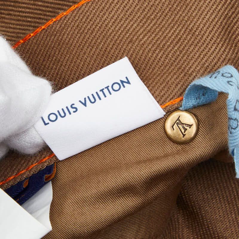 Louis Vuitton 30 Brown Cotton Suede 1- Pants — view 6